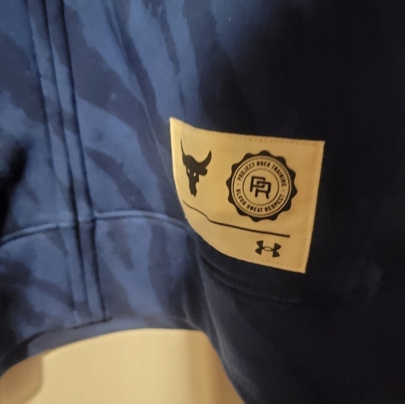 Under Armour Project Rock Rival Training Hoodie Mens Size XXL 1377444-471 - Picture 3 of 6